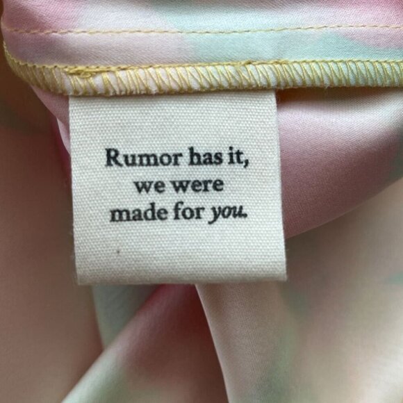 Rumored Monaco Revolve Satin Floral Mini Slip Dress NWT Size M - Picture 8 of 9